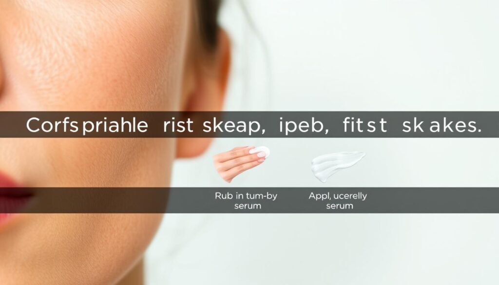 errores al aplicar serum facial
